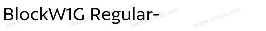 BlockW1G Regular字体转换 BlockW1G Regular字体转换